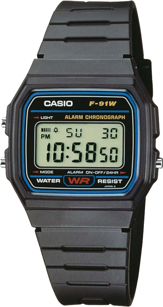 Унисекс часы CASIO Collection F-91W-1YEG
